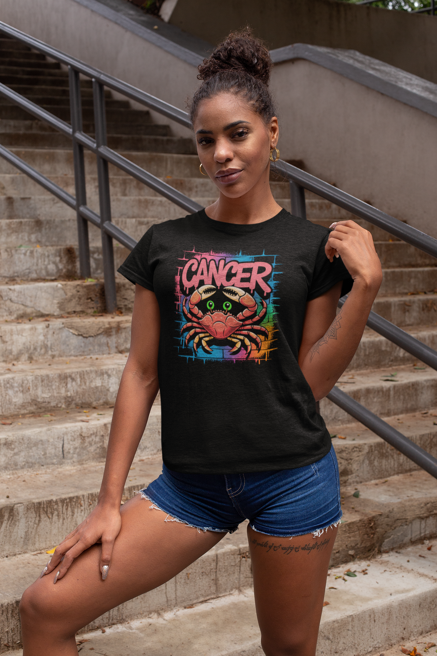 Cancer Zodiac "Vibrant Summer" T-Shirt